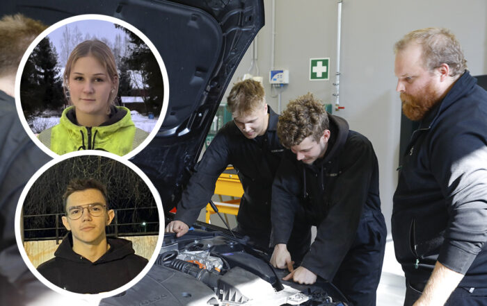 Valokuva Sannista ja Ivanista ajoneuvoalan blogissa.